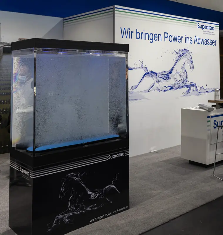 Aquarium beim Stand von Supratec
