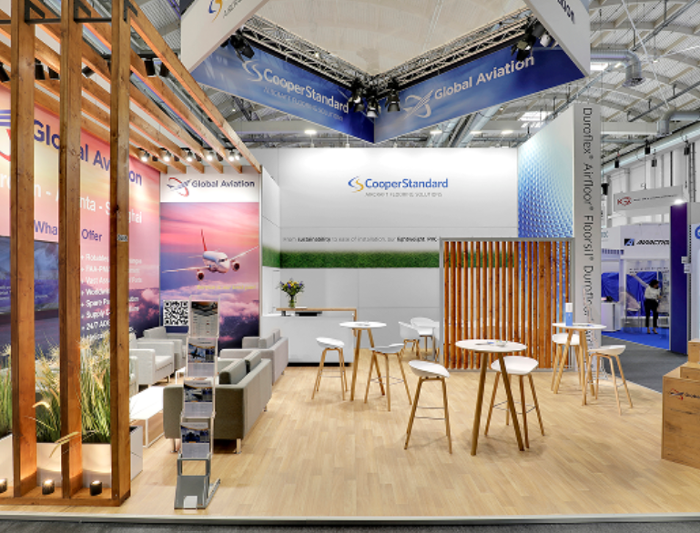 Von EMS gestalteter Messestand für Cooper Standard auf der AIX