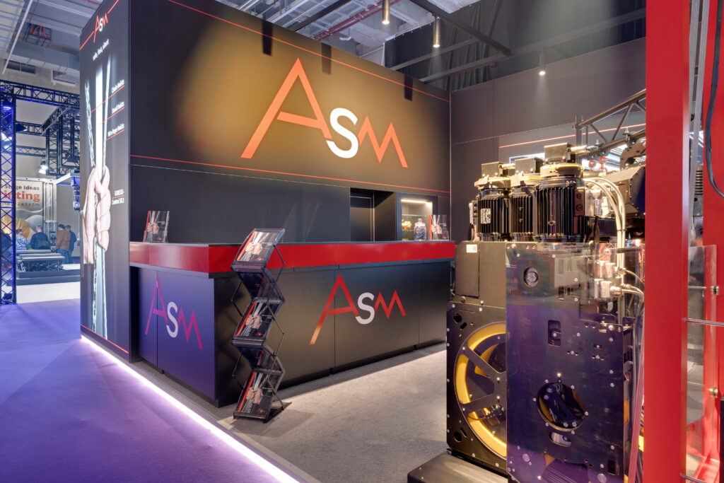 Eingangsbereich ASM Messestand von EMS