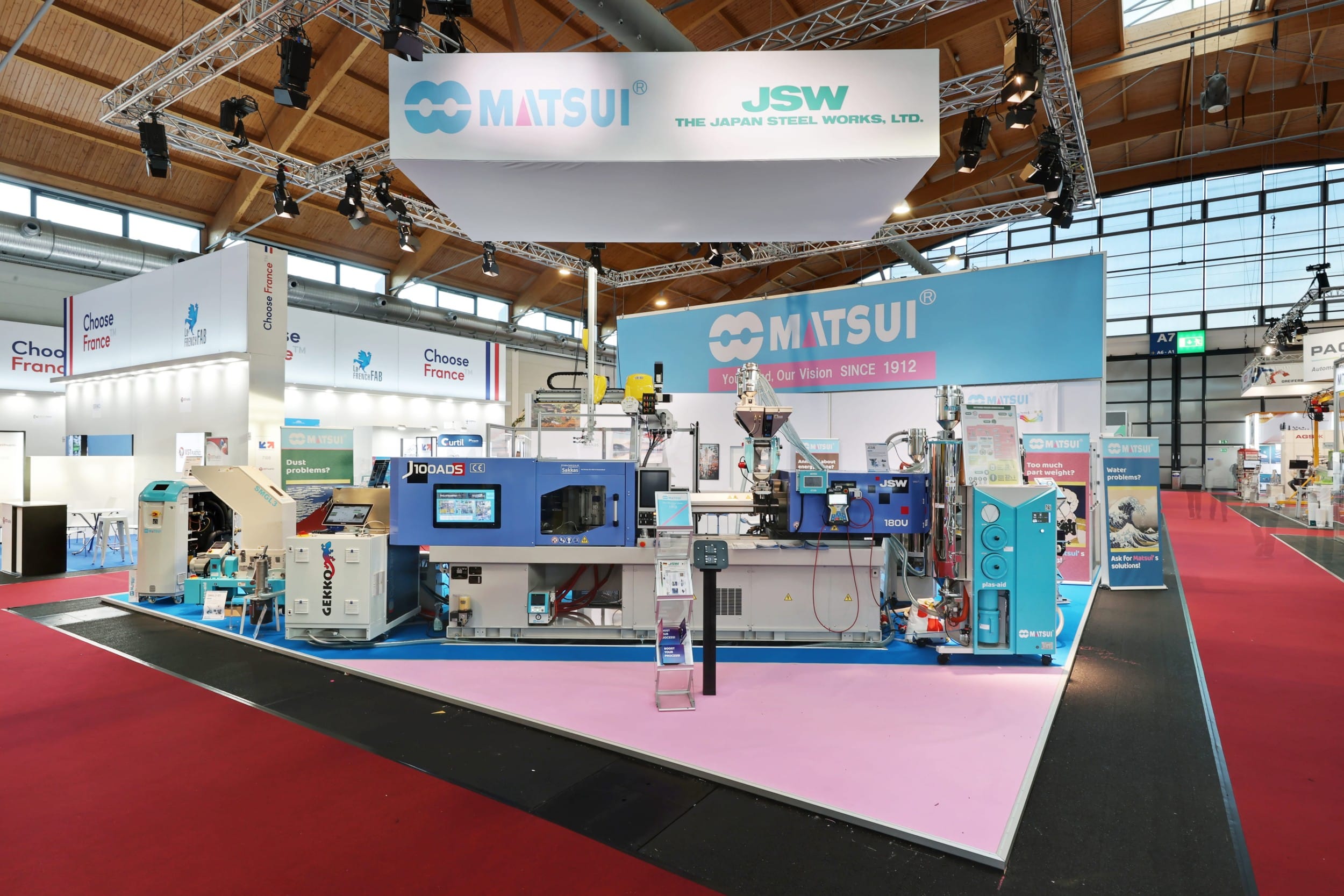Matsui Messestand in Pastellfarben von EMS